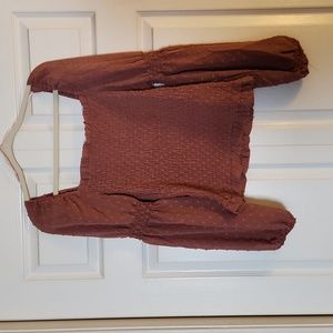 Rose pink fitted top